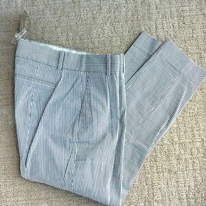 NWTs J. Crew Seersucker Cameron Cropped Pants